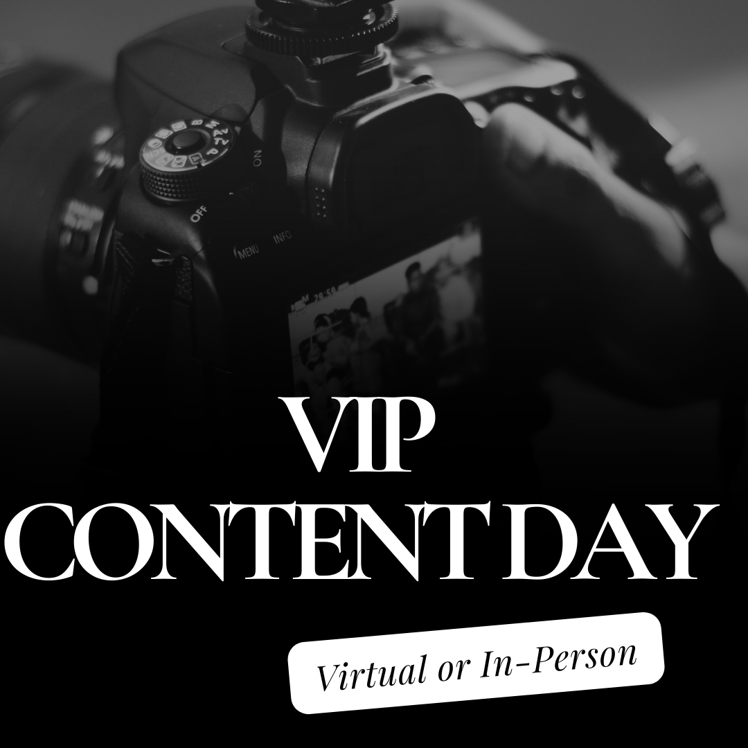 VIP Content Production Day with Ashley & Team { In-Person }