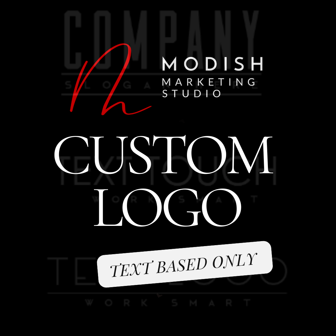 Elevated Text-Based Logo Design Package